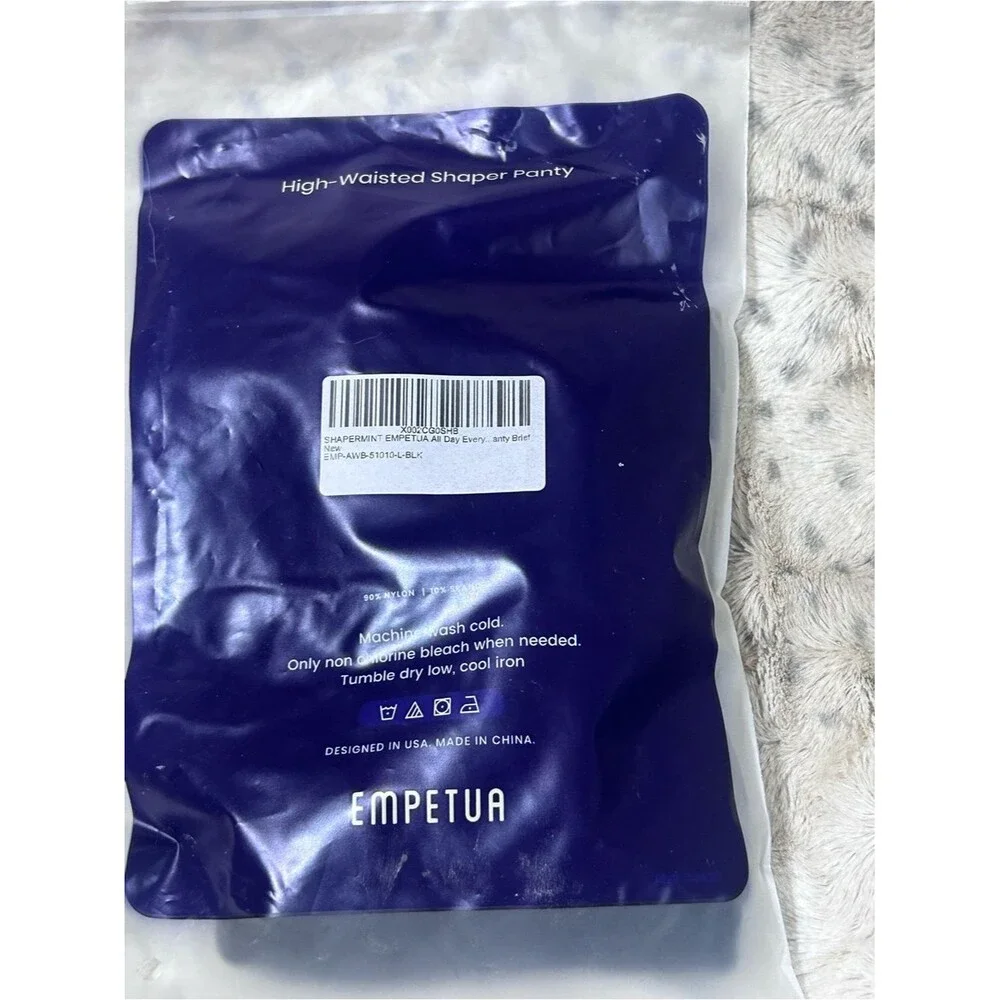 Shapermint 3 Pair Black Large Empetua AllDay Everyday High-Waisted Shaper Panty